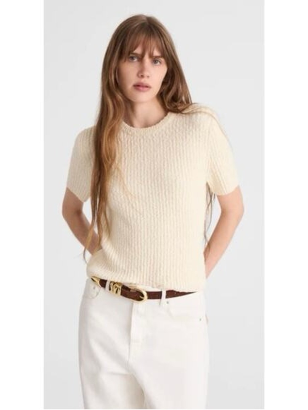 Boucl Eacute Knit Crewneck Sweater
Tee